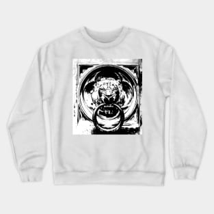 Black and White Lion Crewneck Sweatshirt
